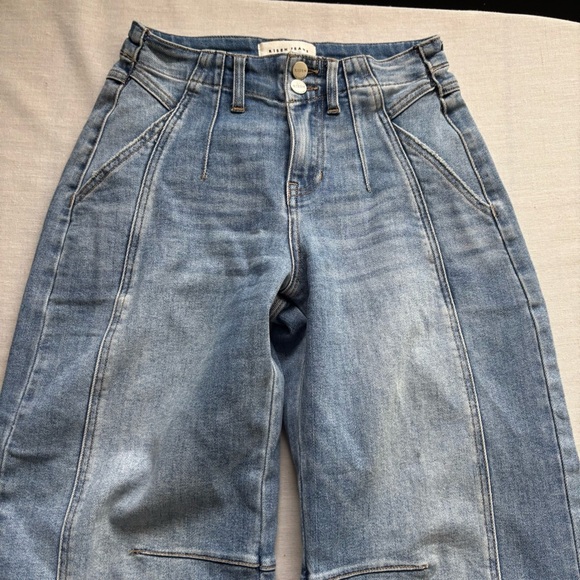 RISEN Mid Rise Slouchy Barrel Ankle Jeans Medium Wash Size 25 PGA21178 - Picture 4 of 13